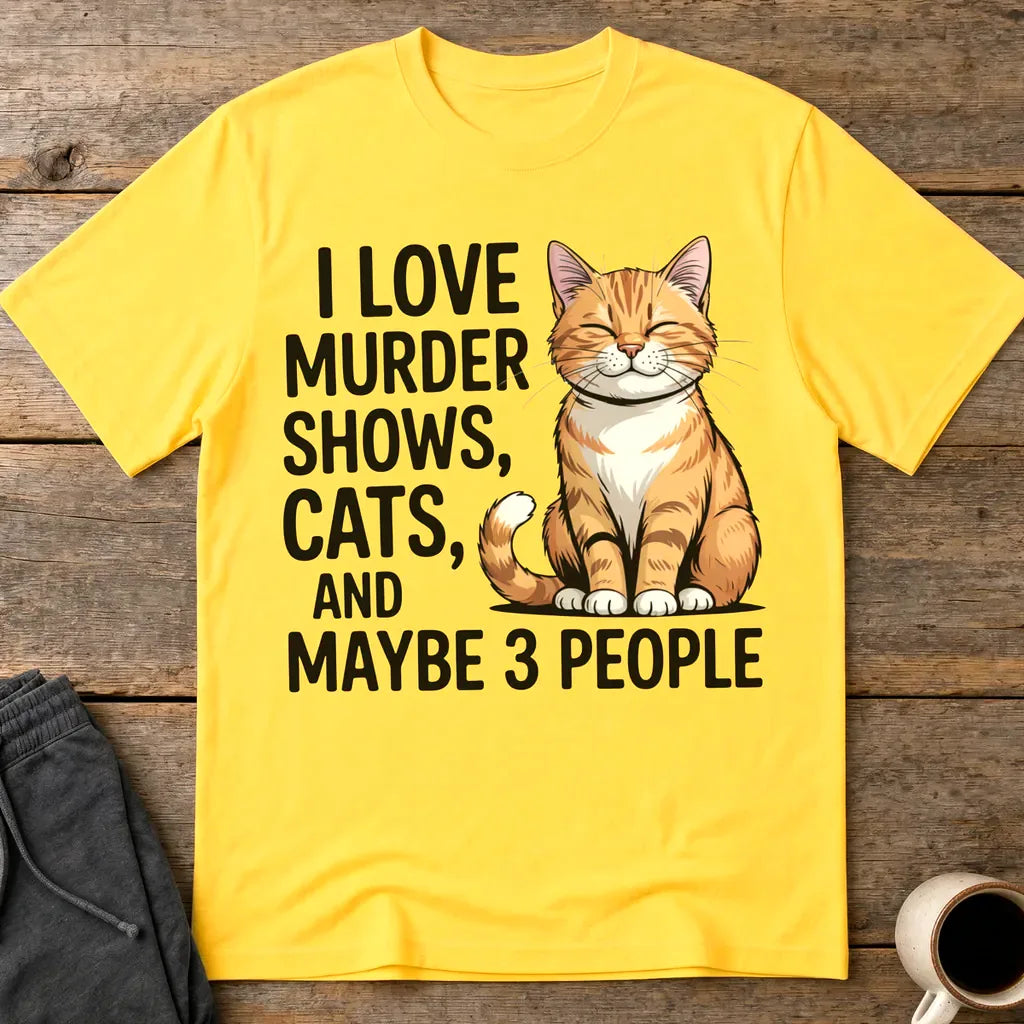 Murder Shows & Cats T-Shirt - Daisy