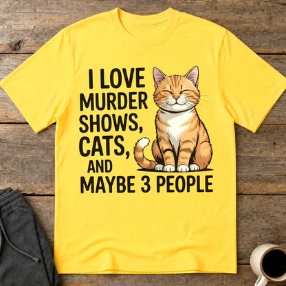 Murder Shows & Cats T-Shirt - Daisy