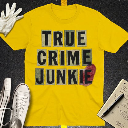 True Crime Junkie T-Shirt - Daisy