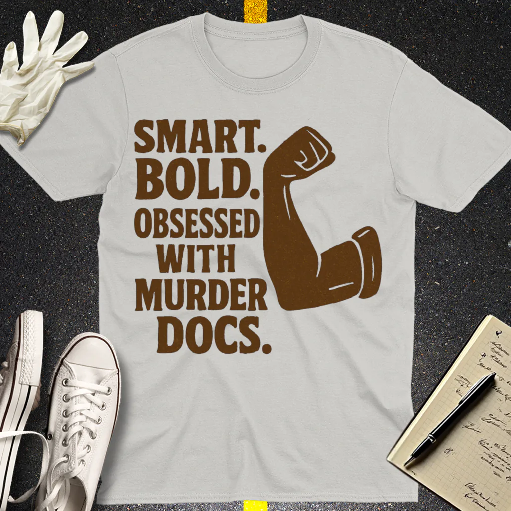 Murder Docs Obsessed T-Shirt - Ice Grey