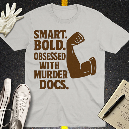 Murder Docs Obsessed T-Shirt - Ice Grey