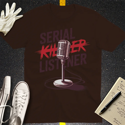 Serial Listener T-Shirt - Dark Chocolate