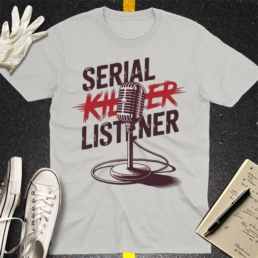 Serial Listener T-Shirt - Ice Grey