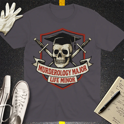 Murderology Major Life Minor T-Shirt - Charcoal