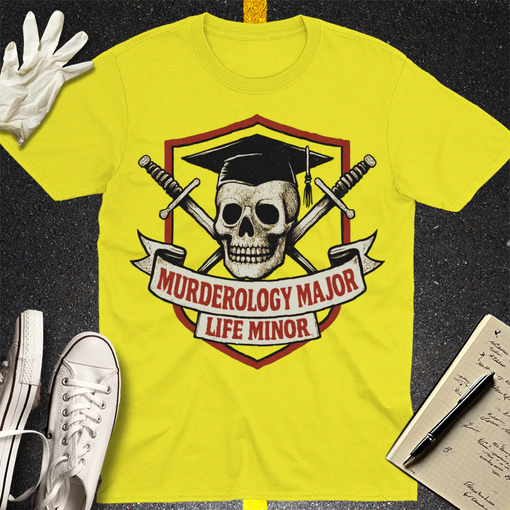 Murderology Major Life Minor T-Shirt - Cornsilk