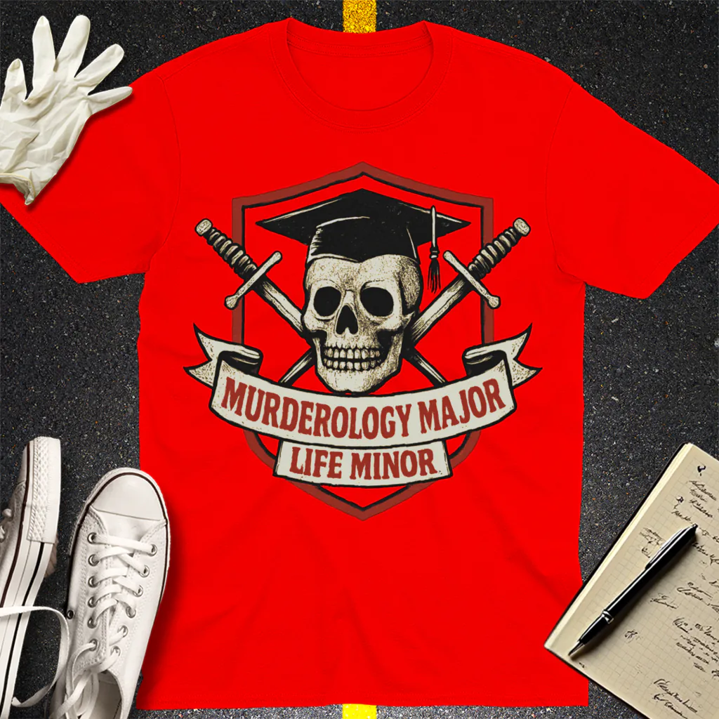 Murderology Major Life Minor T-Shirt - Red