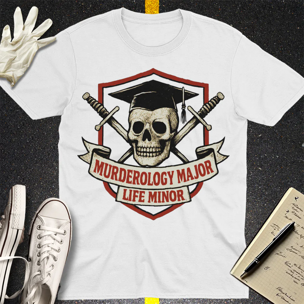 Murderology Major Life Minor T-Shirt - White