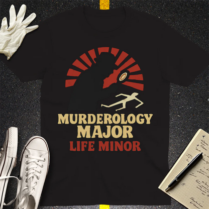 Murderology Major Life Minor T-Shirt - Black