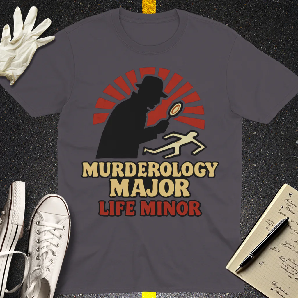 Murderology Major Life Minor T-Shirt - Charcoal