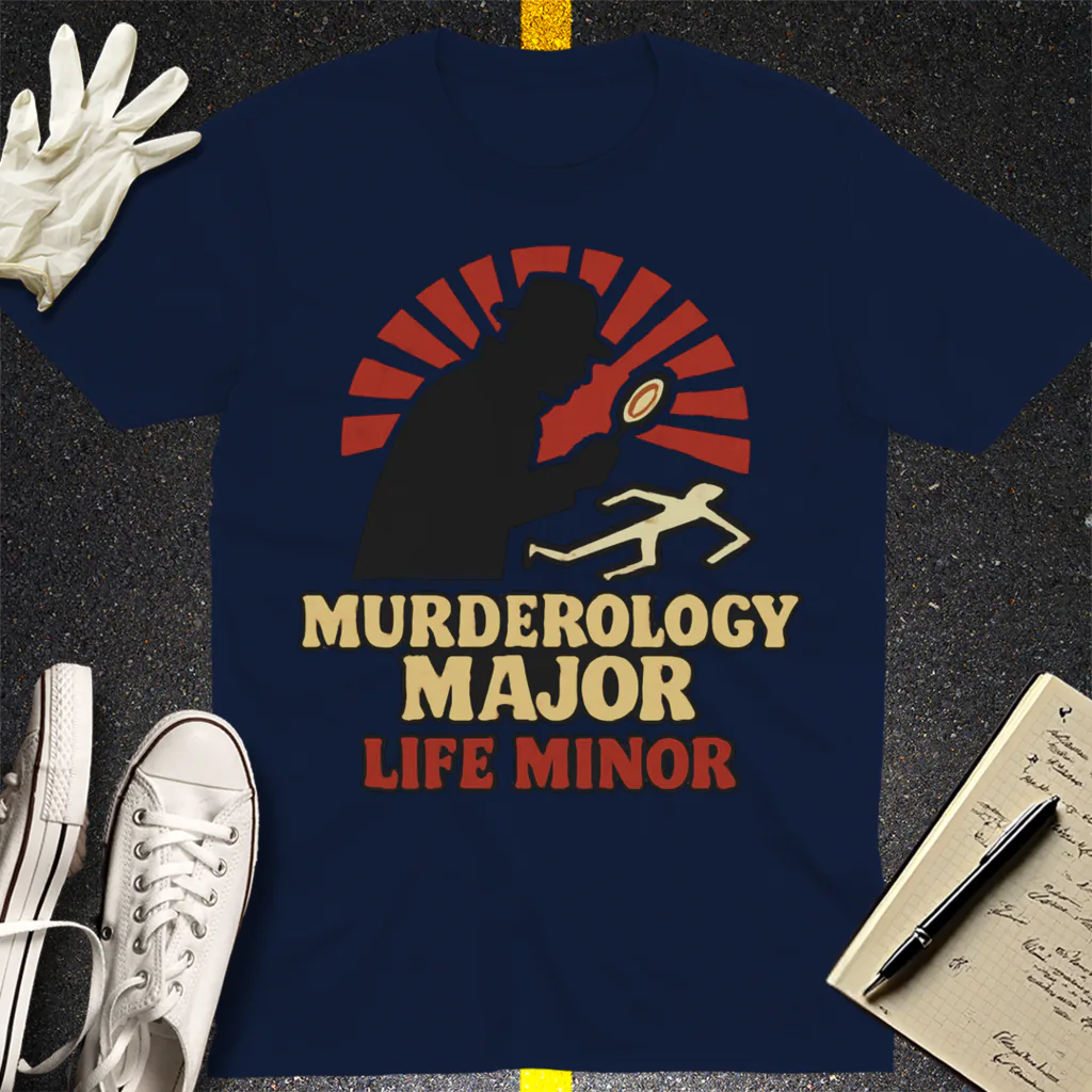 Murderology Major Life Minor T-Shirt - Navy