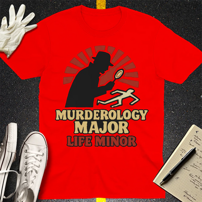 Murderology Major Life Minor T-Shirt - Red