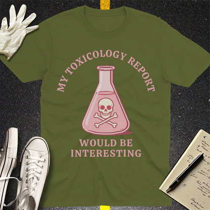 Toxicology Humor T-Shirt - Military Green