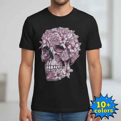 Floral Skull Bloom T-Shirt