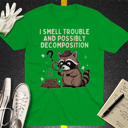 Detective Raccoon T-Shirt - Irish Green