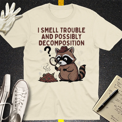 Detective Raccoon T-Shirt - Natural
