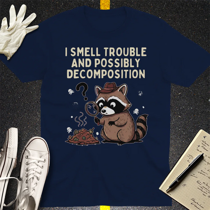 Detective Raccoon T-Shirt - Navy