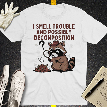 Detective Raccoon T-Shirt - White