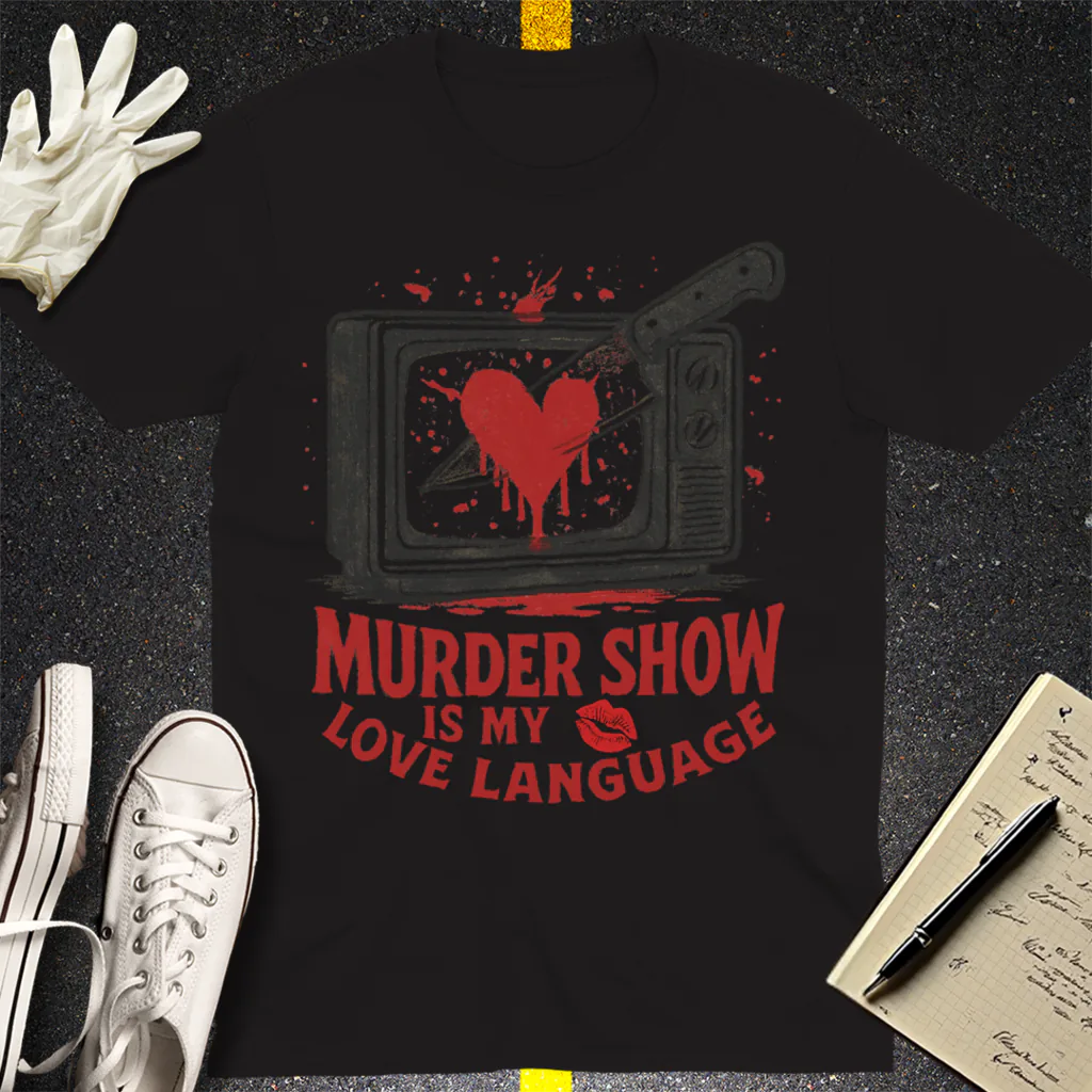 Murder Show Love Language T-Shirt - Black