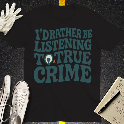 True Crime Obsession T-Shirt - Black
