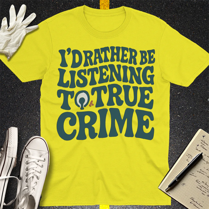 True Crime Obsession T-Shirt - Cornsilk