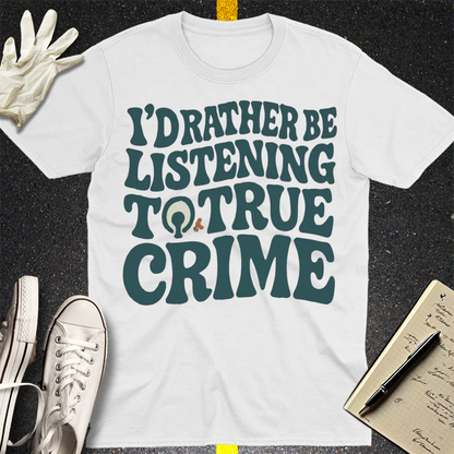 True Crime Obsession T-Shirt - White