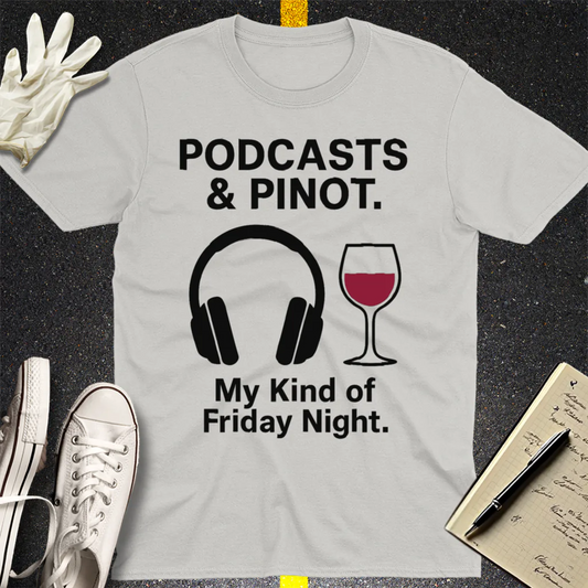 No Laws with Wine T-Shirt - Ice Grey