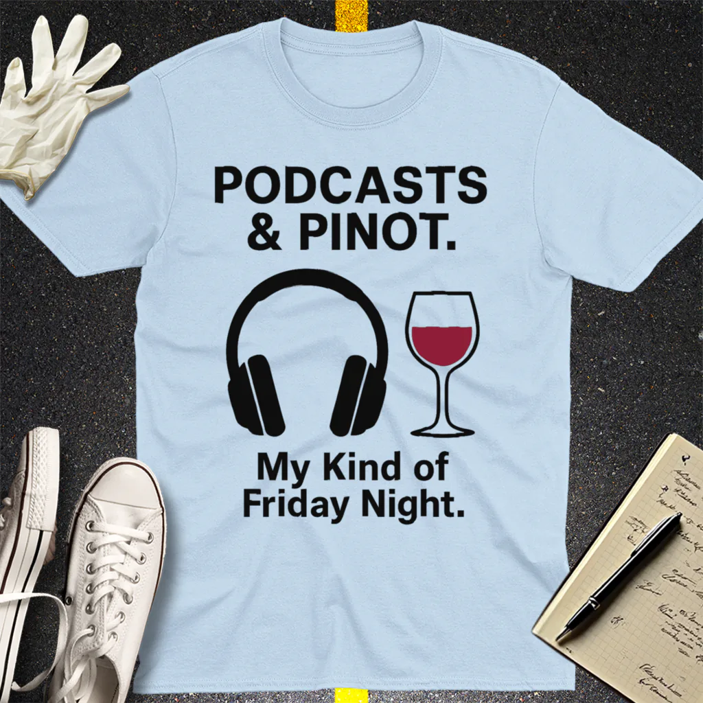 No Laws with Wine T-Shirt - Light Blue