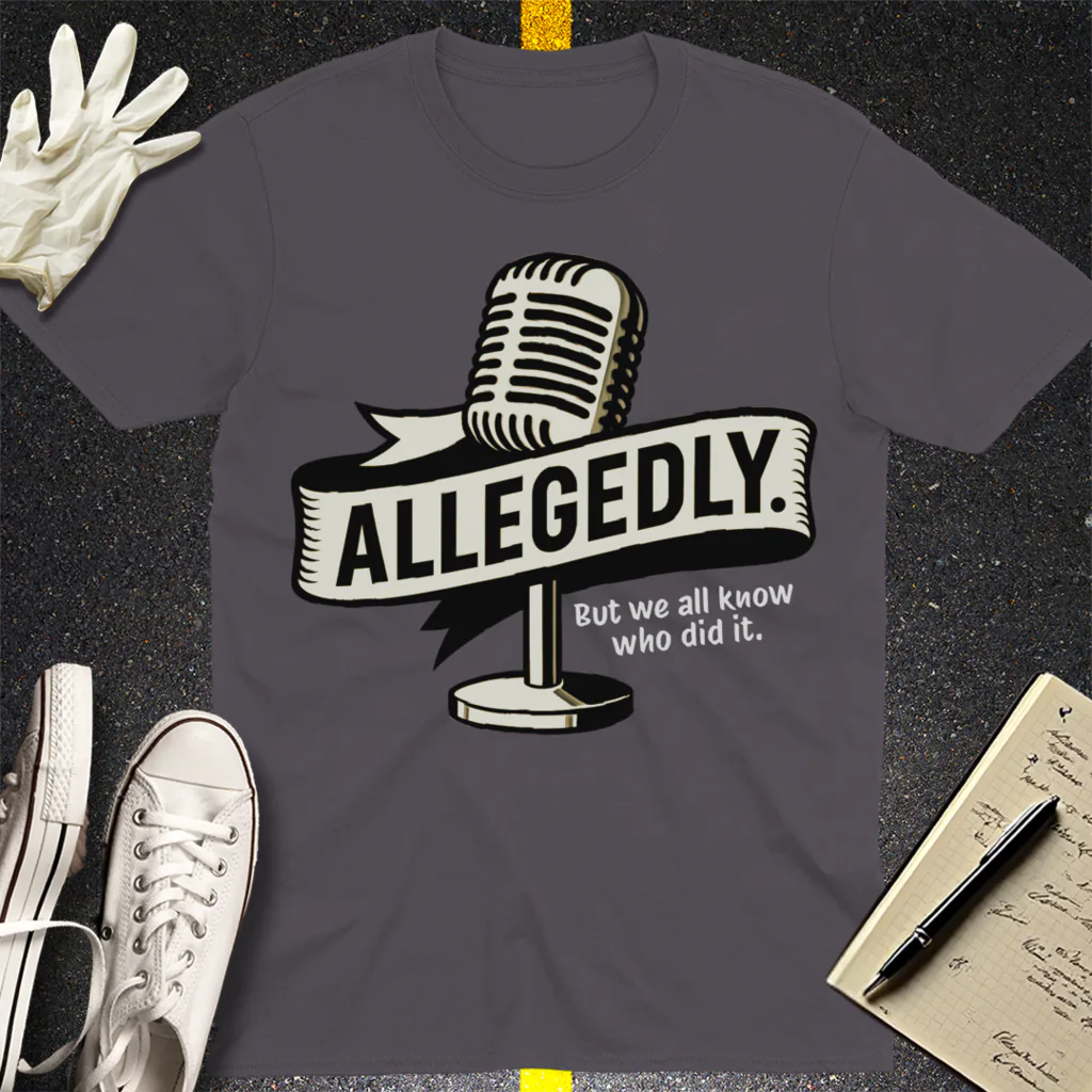 Allegedly Mic T-Shirt - Charcoal