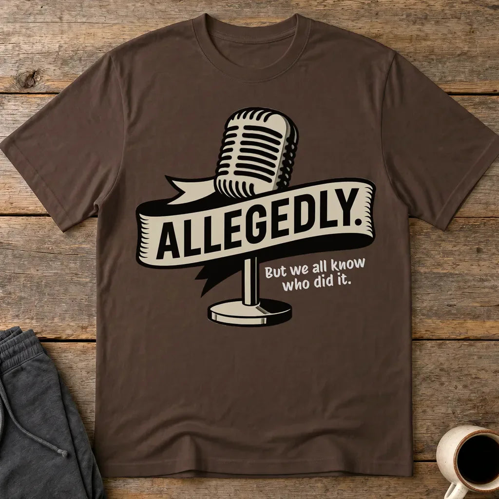 Allegedly Mic T-Shirt - Dark Chocolate