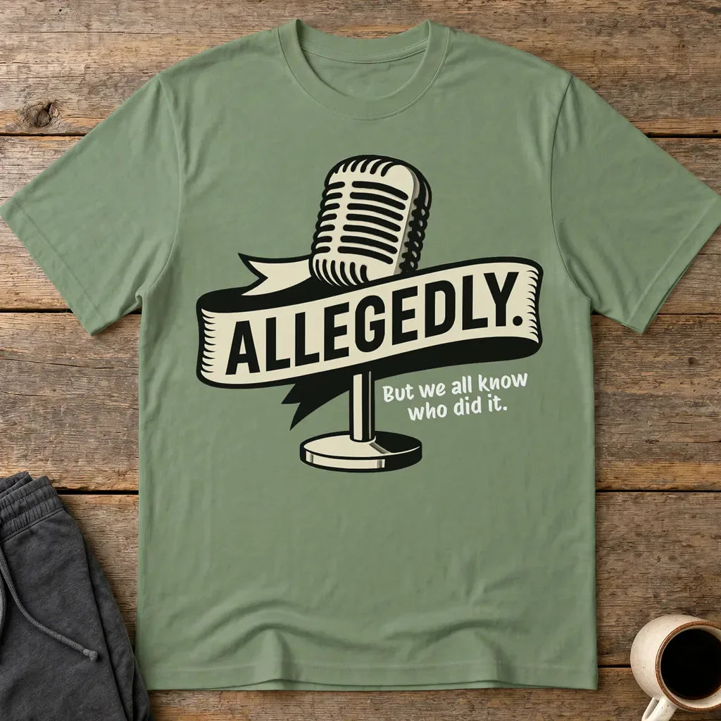 Allegedly Mic T-Shirt - Military Green