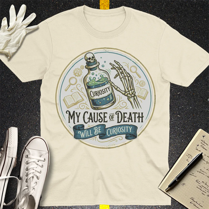 Curiosity Killed Me T-Shirt - Natural