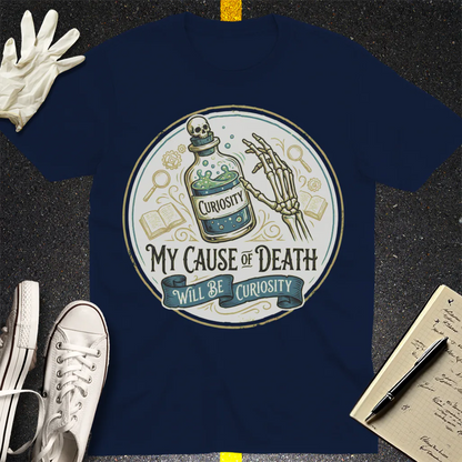 Curiosity Killed Me T-Shirt - Navy