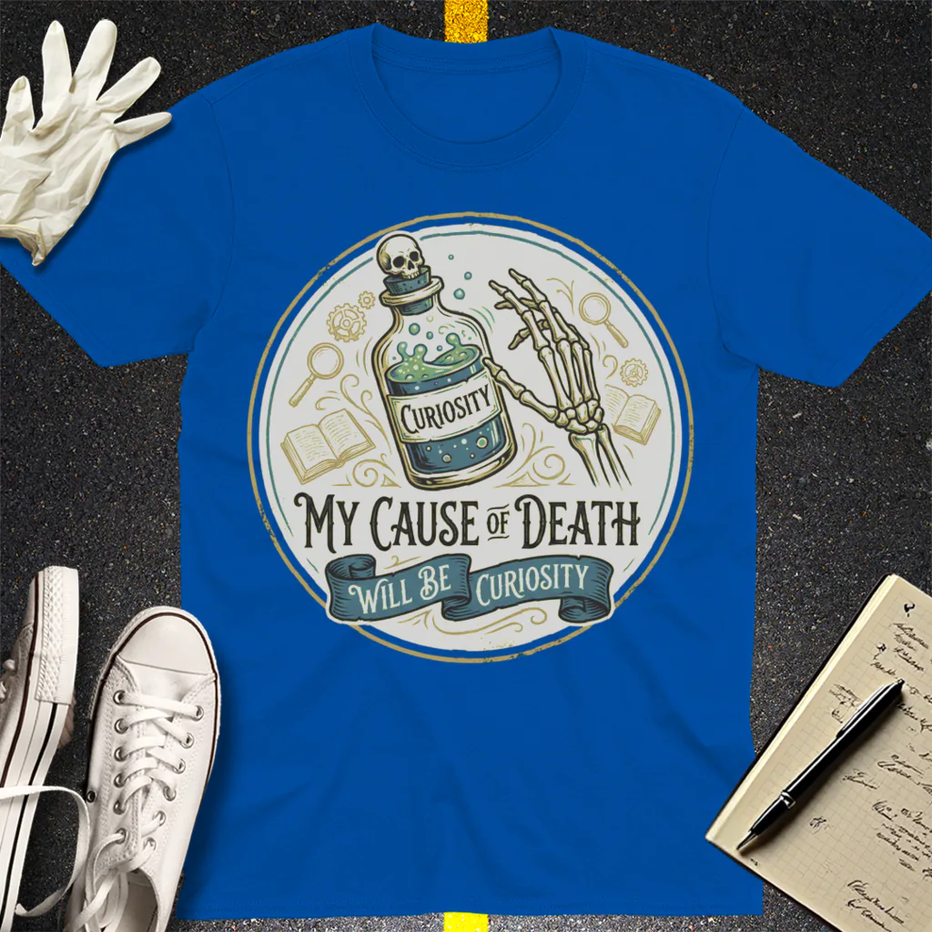 Curiosity Killed Me T-Shirt - Royal