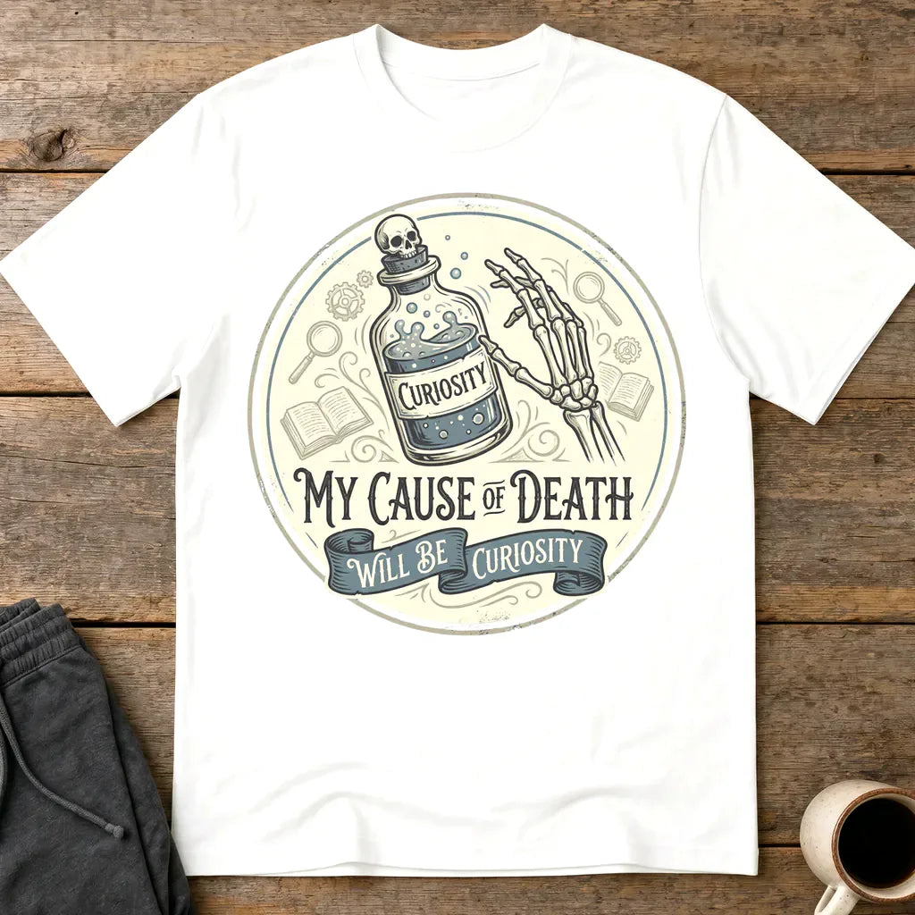 Curiosity Killed Me T-Shirt - White