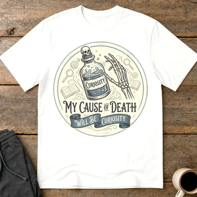 Curiosity Killed Me T-Shirt - White