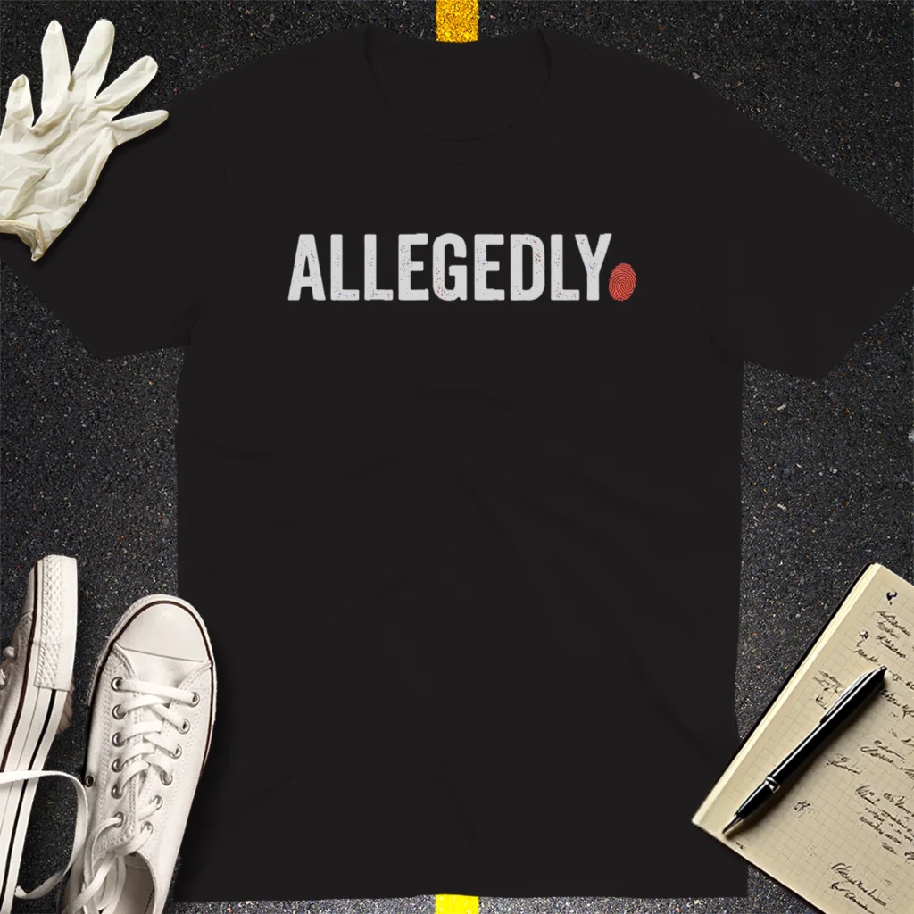 Allegedly Fingerprint T-Shirt - Black