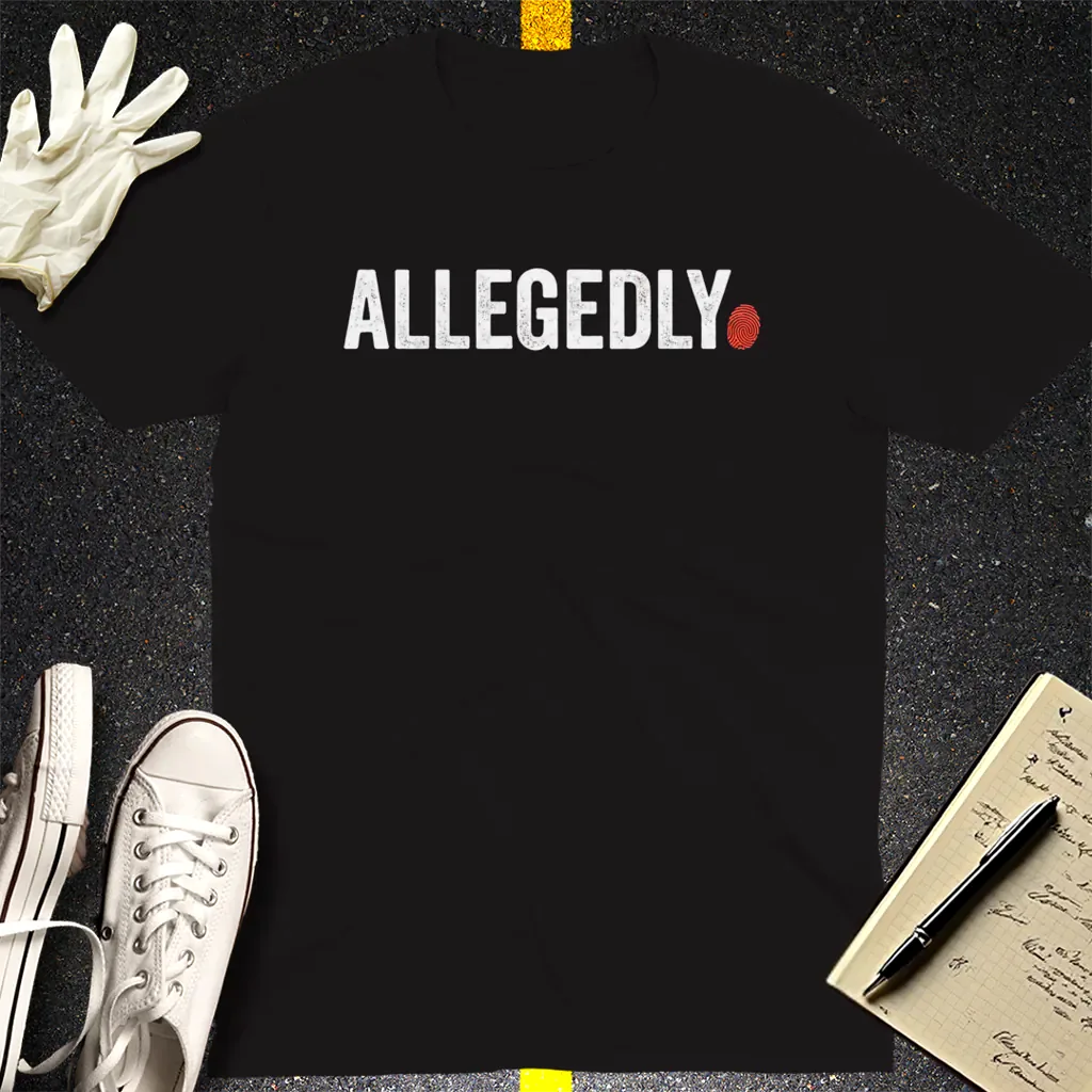 Allegedly Fingerprint T-Shirt - Black