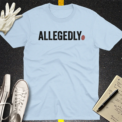 Allegedly Fingerprint T-Shirt - Light Blue