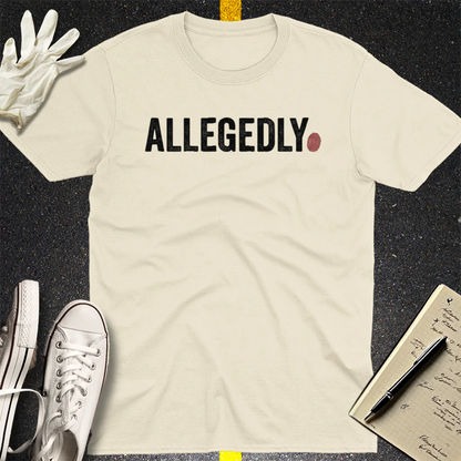 Allegedly Fingerprint T-Shirt - Natural