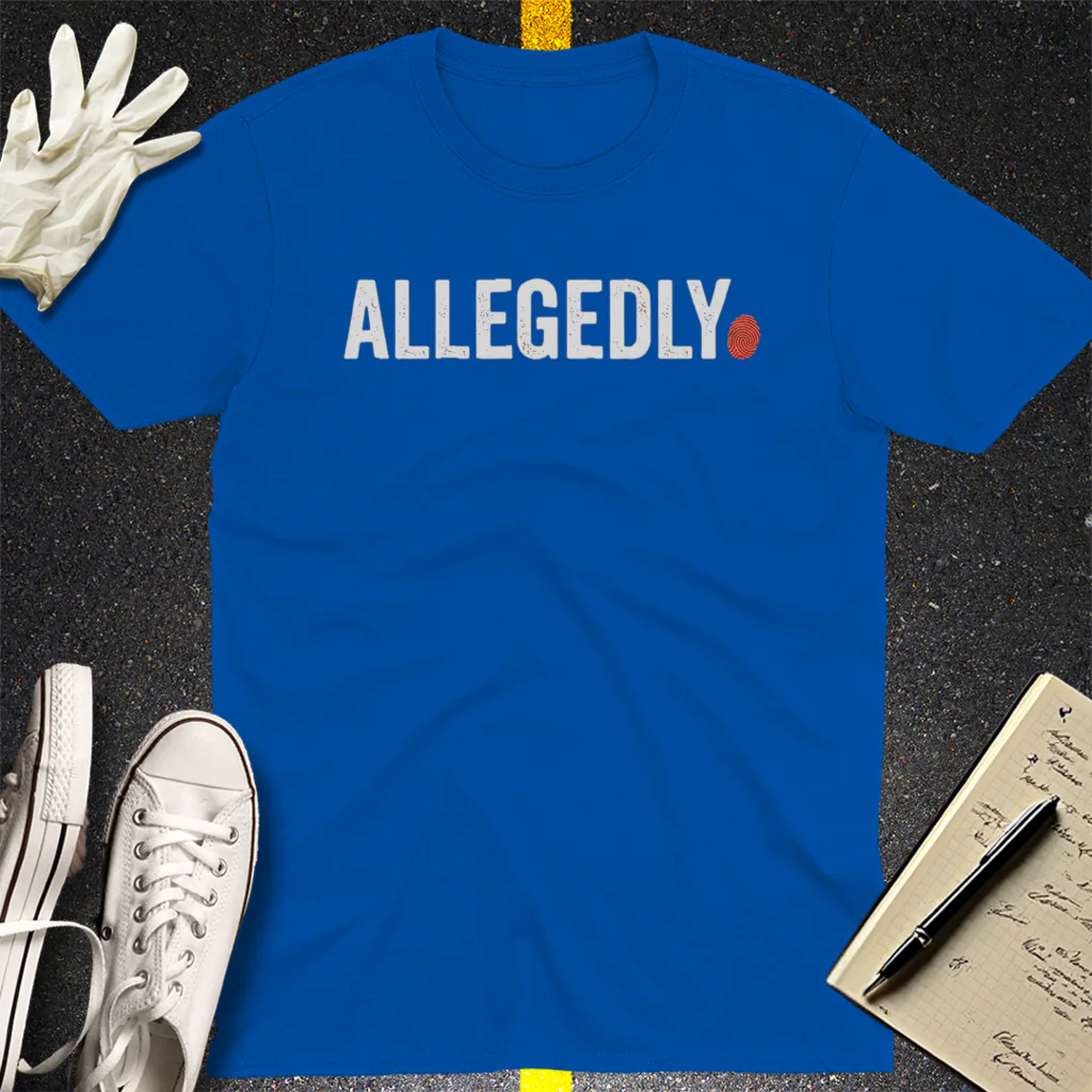 Allegedly Fingerprint T-Shirt - Royal