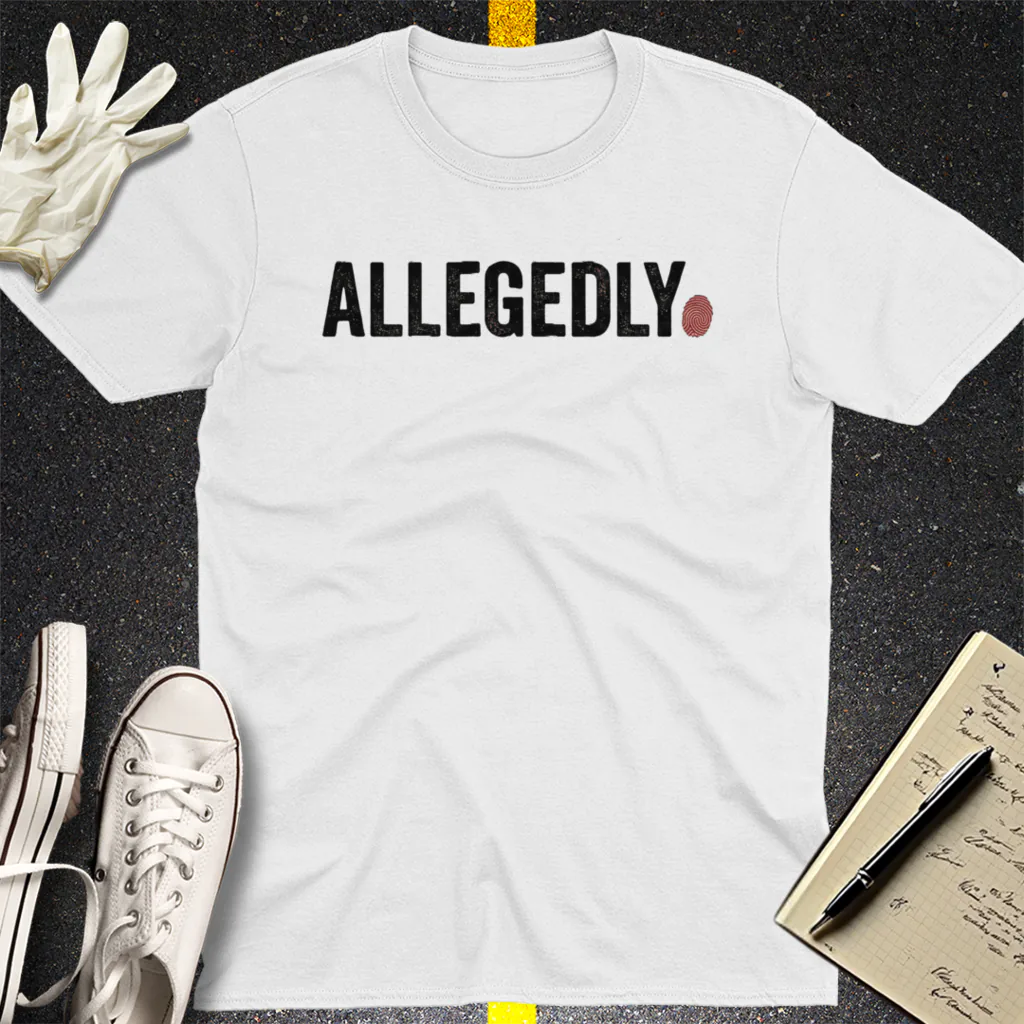 Allegedly Fingerprint T-Shirt - White