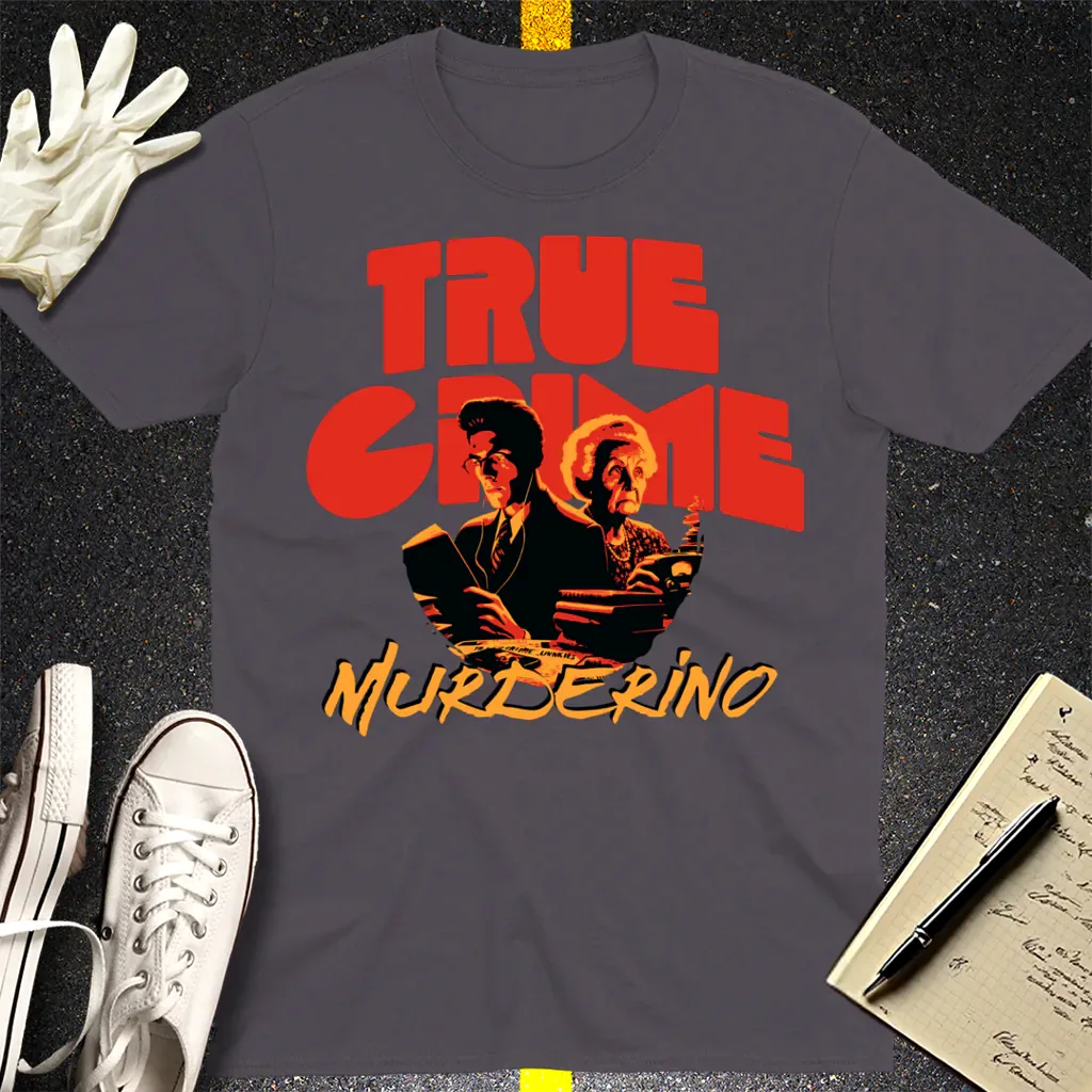 True Crime Murderino T-Shirt - Charcoal