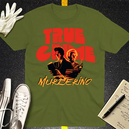 True Crime Murderino T-Shirt - Military Green