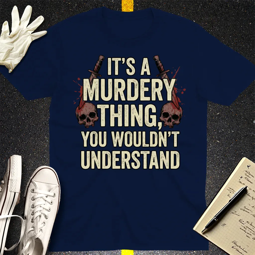 Murdery Thing T-Shirt - Navy