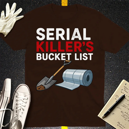 Serial Killer's Starter Pack T-Shirt - Dark Chocolate