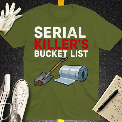 Serial Killer's Starter Pack T-Shirt - Military Green