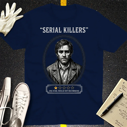One Star Serial Killer T-Shirt - Navy