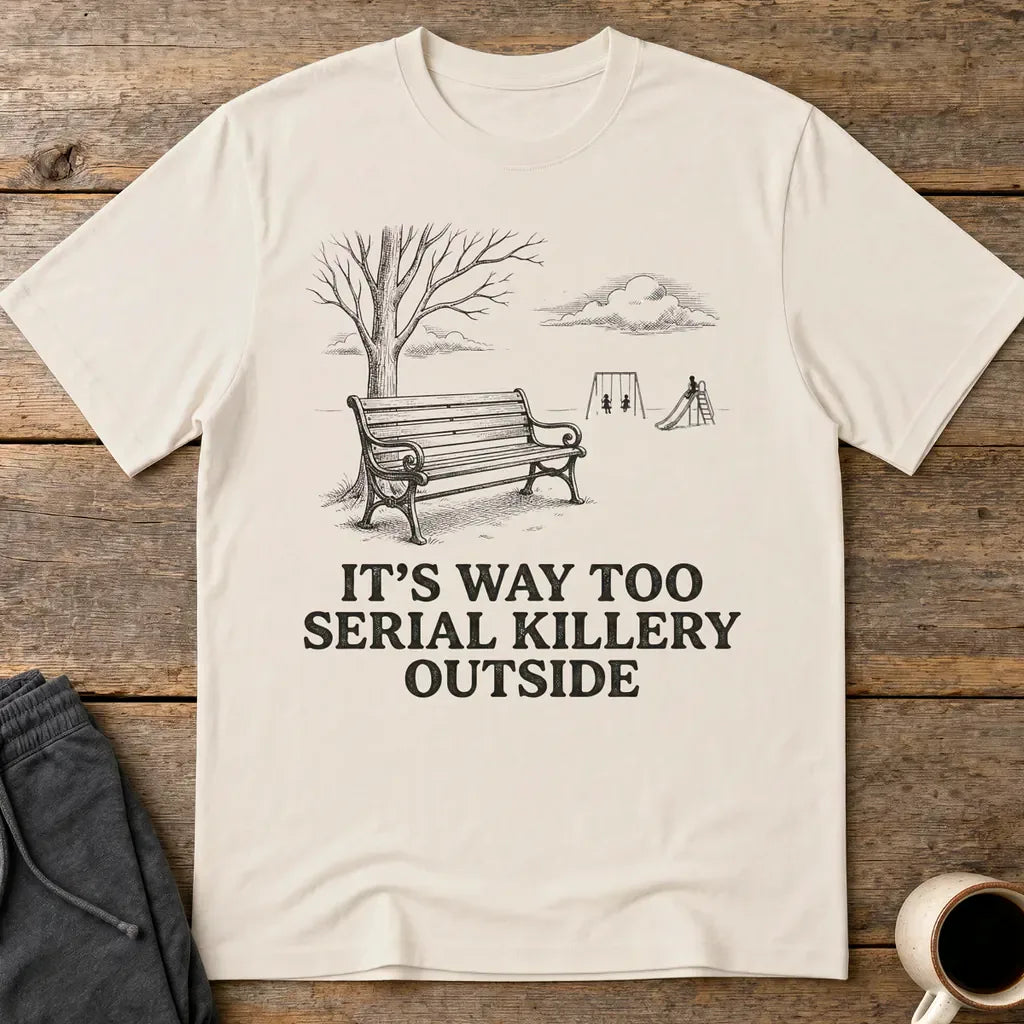 Serial Killery Vibes T-Shirt - Ice Grey
