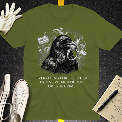 True Crime Raven T-Shirt - Military Green