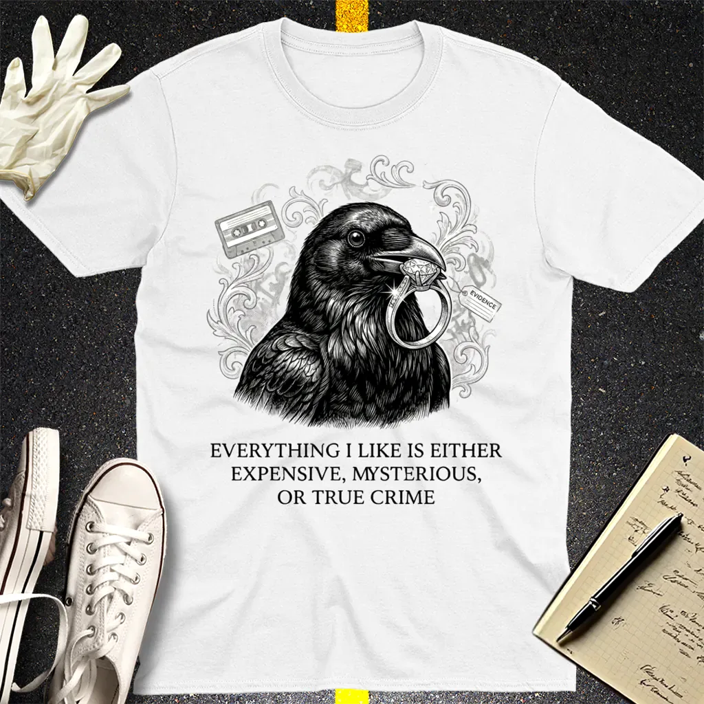 True Crime Raven T-Shirt - White